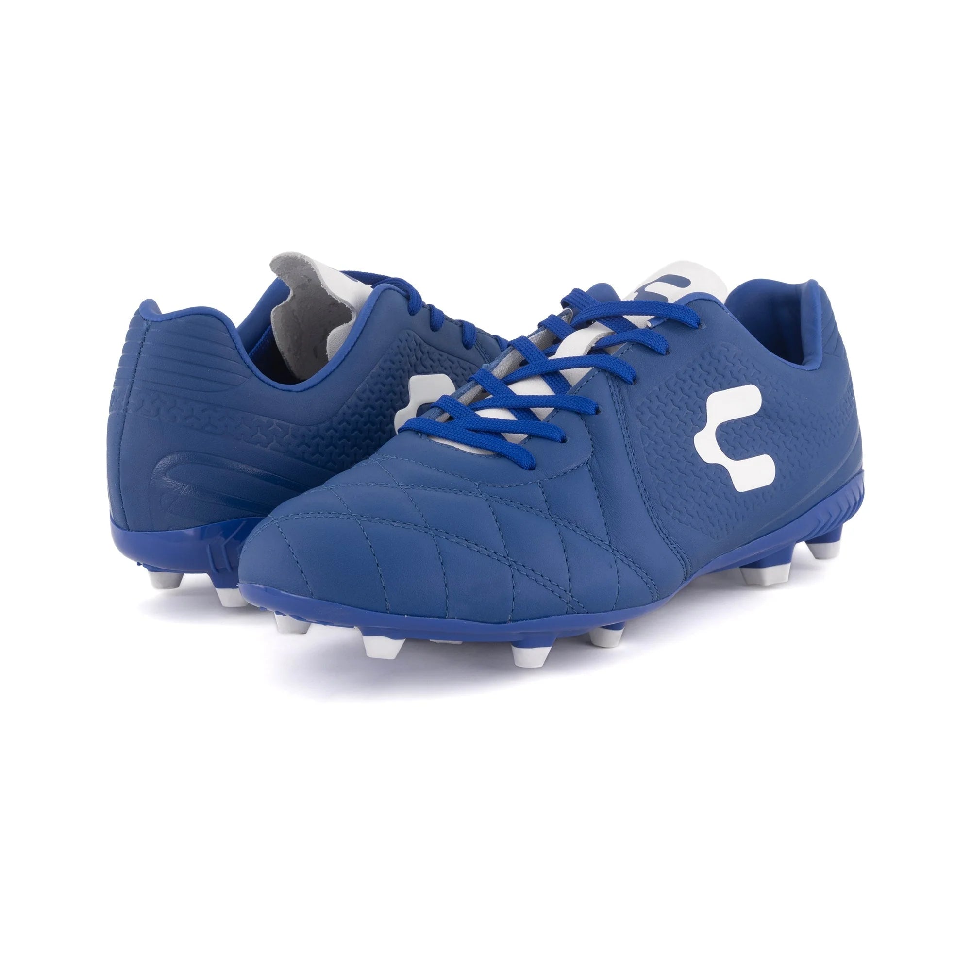 Charly Legendario LT FG 20 Firm Ground Soccer Cleats Royal White