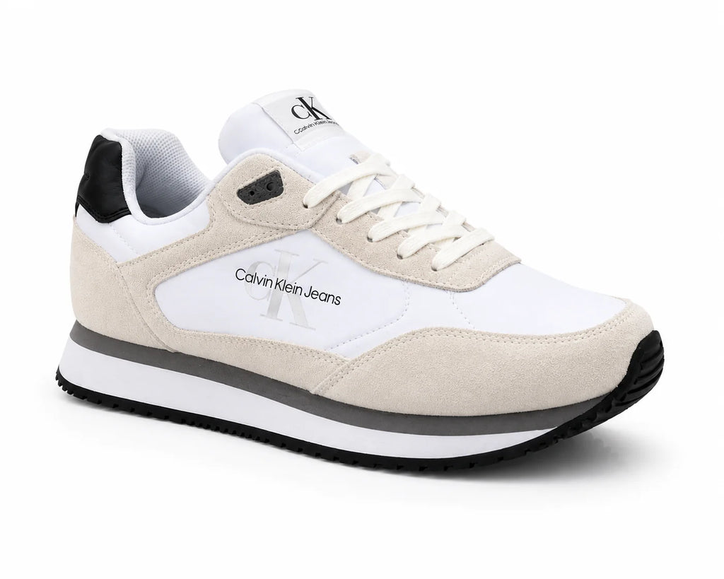 Calvin Klein Jeans Retro Runner Blanc Beige