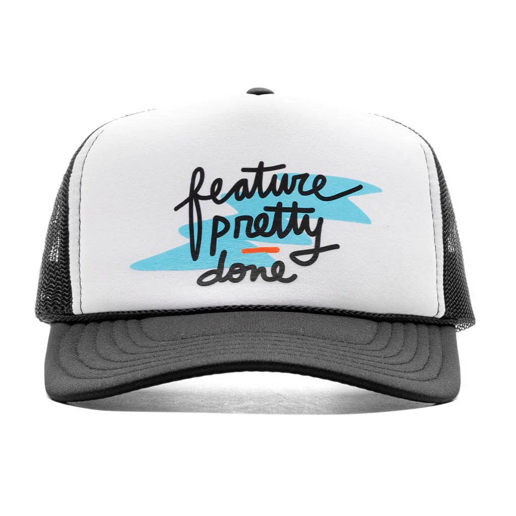 Feature x Pretty Done Lightning Trucker Black White