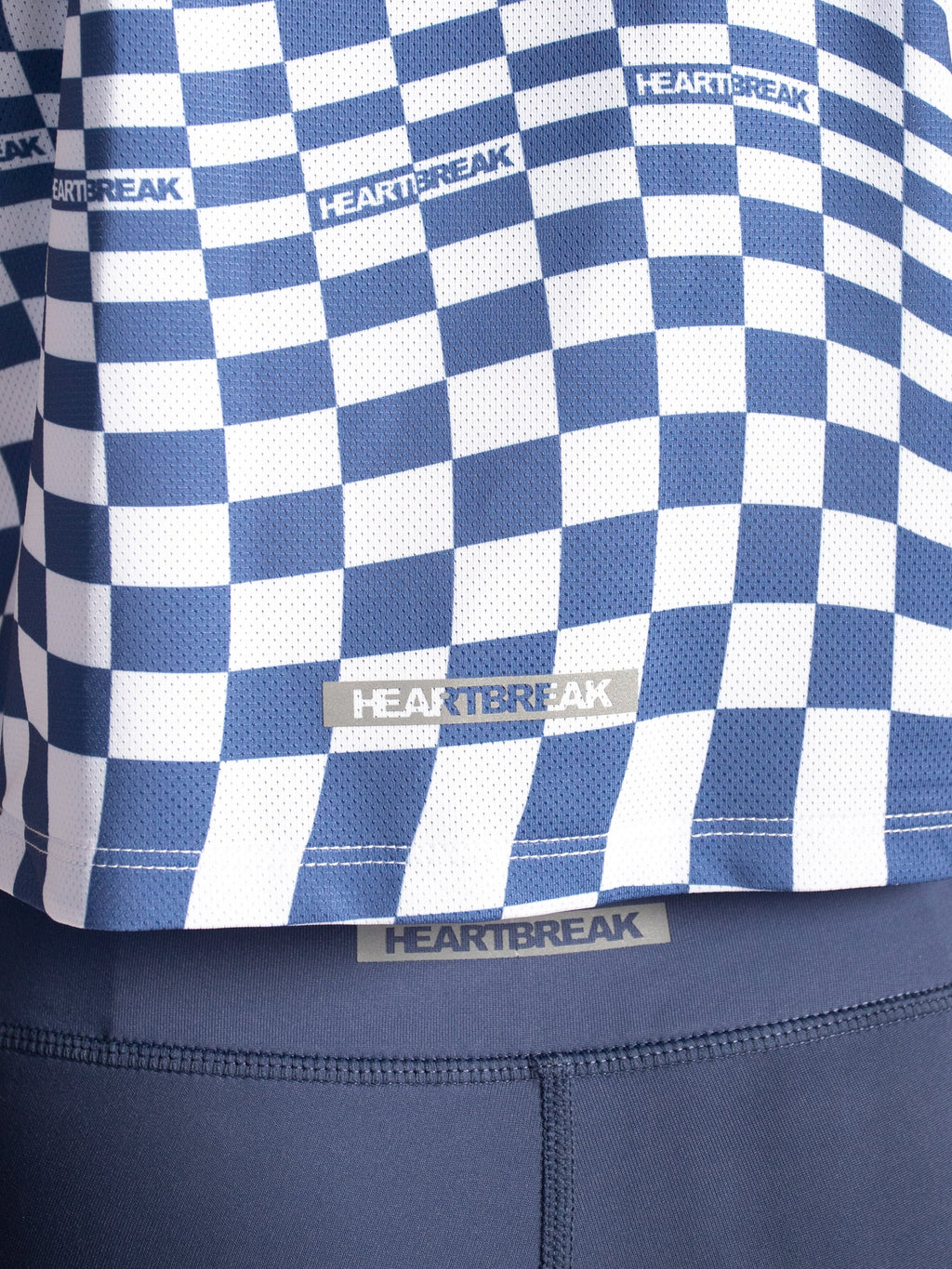 Heartbreak Womens Warped Checkerboard Crop
