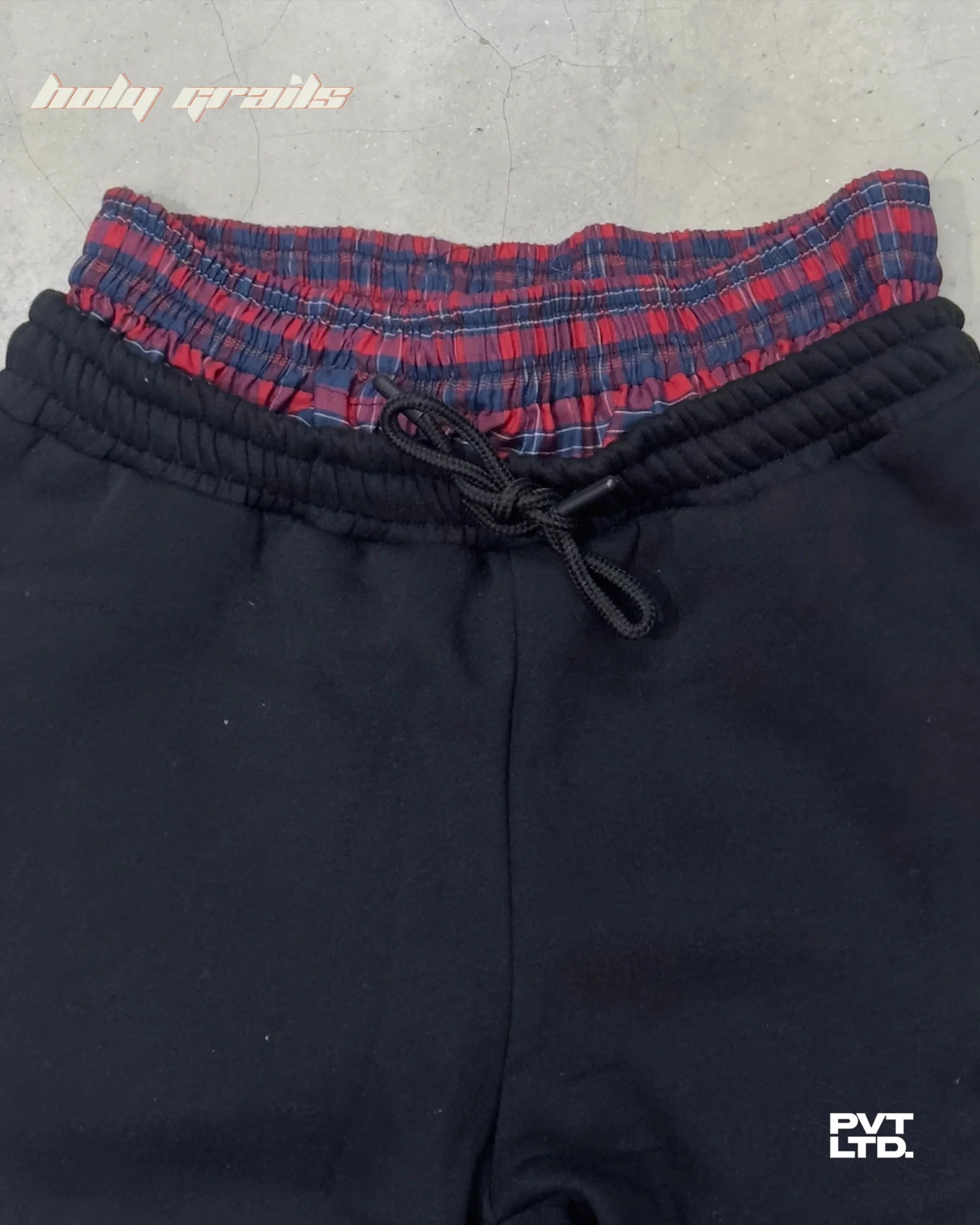 Black Boxer Track Pants HG x Pvt Ltd