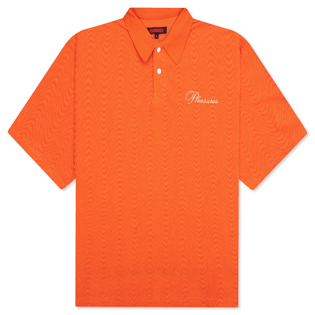 Zen Terry Boxy Polo Burnt Orange