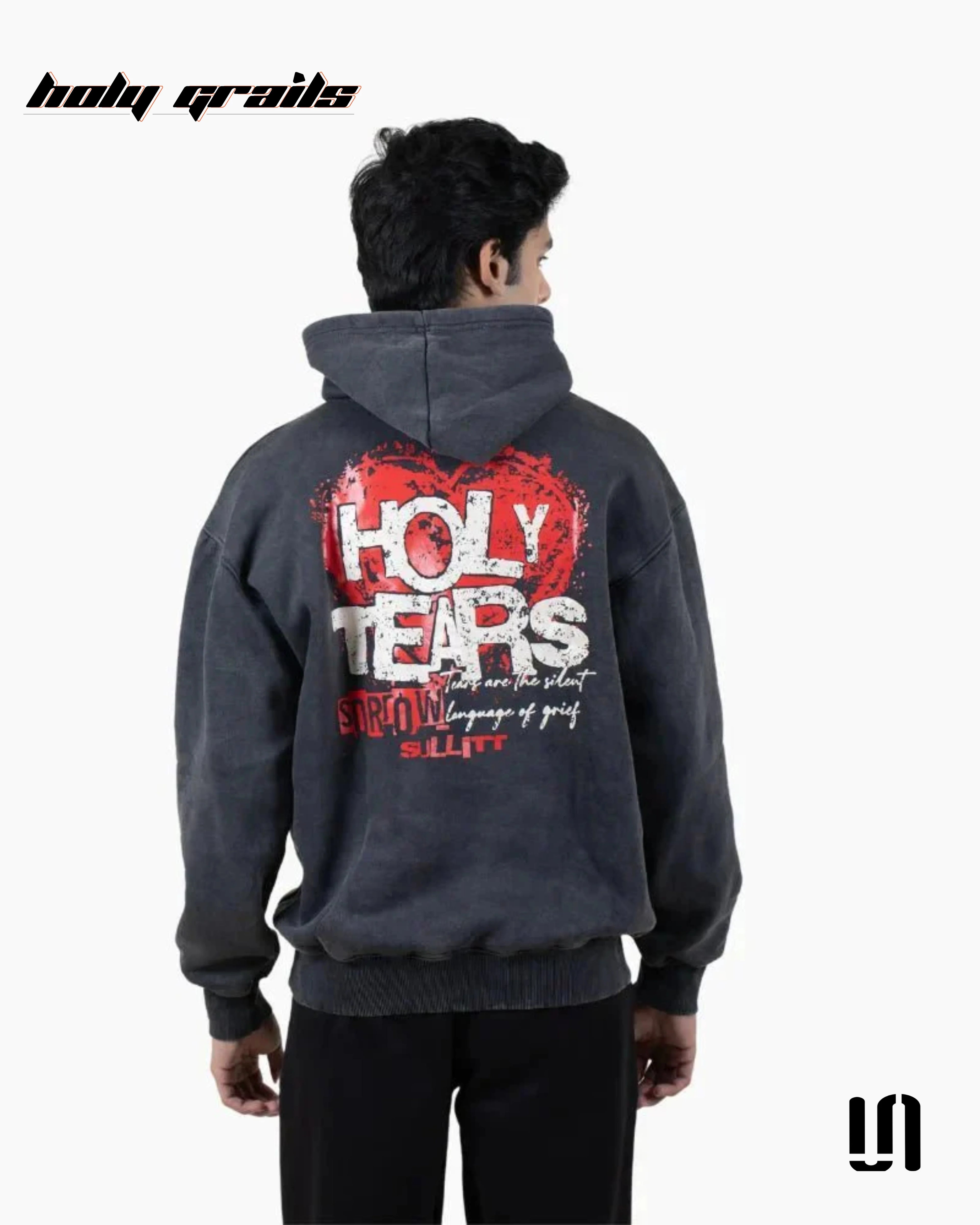 Holy Tears Black Oversize Hoodie HG x Sullitt