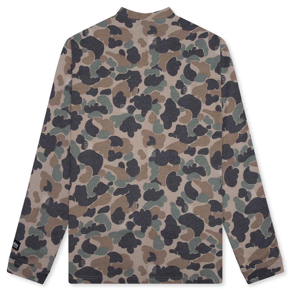 CSC 1938 V1 Printed L S Tee British Tan Duck Camo