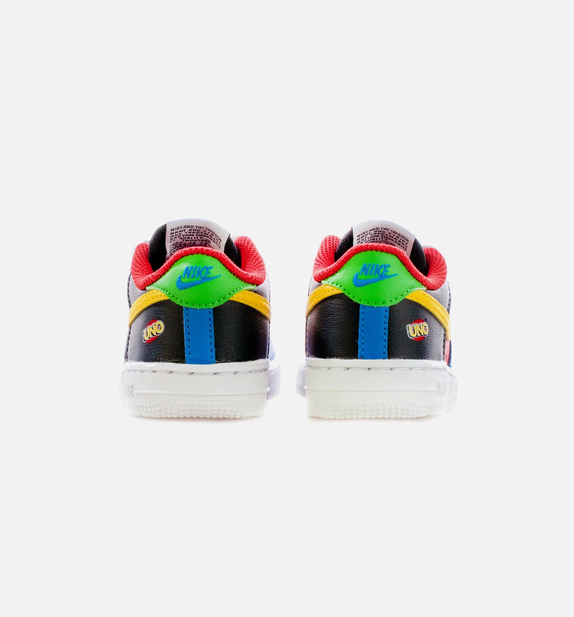 Air Force 1 UNO Infant Toddler Lifestyle Shoe Black Red Multi Free Shipping