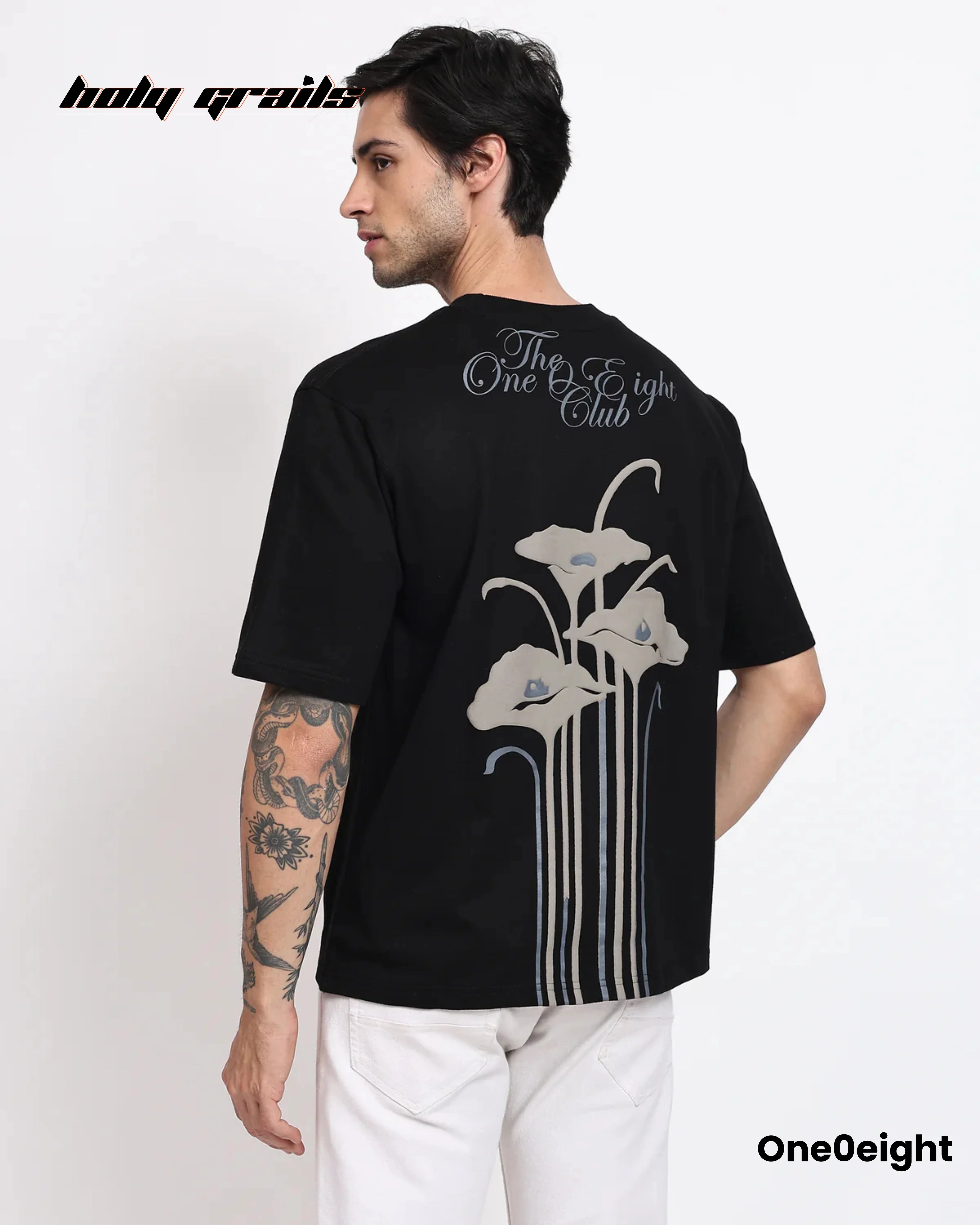 Trust the Seeds Black Oversize Tee HG x One0eight