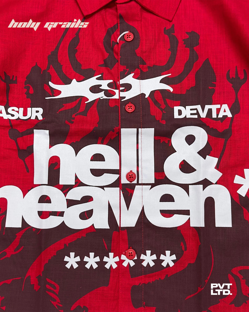Asur Devta Red Shirt HG x Pvt Ltd