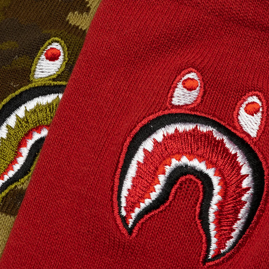 1st Shark Socks Red