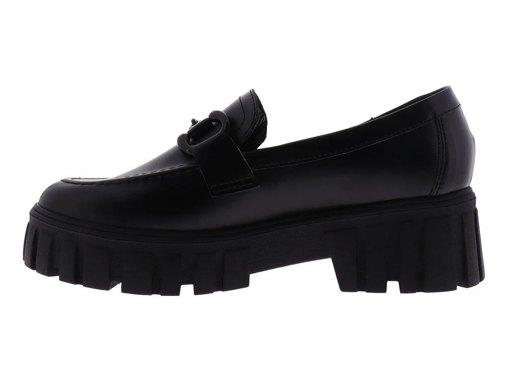 Zapatos Loafers Senties Negros para Mujer