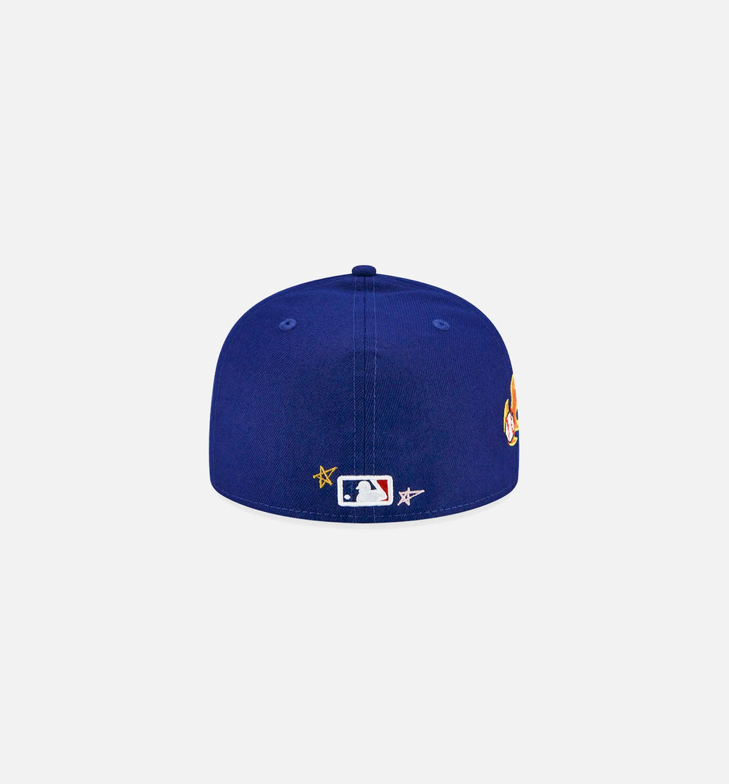Los Angeles Dodgers Scribble 59Fifty Fitted Cap Mens Hat Blue