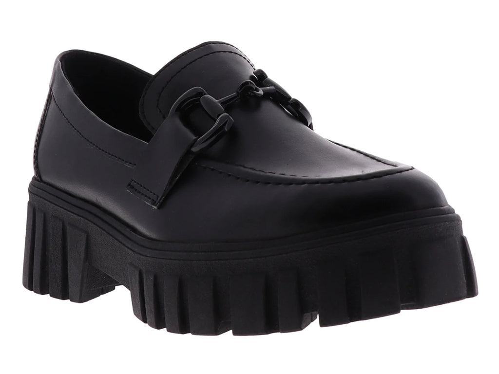Zapatos Loafers Senties Negros para Mujer