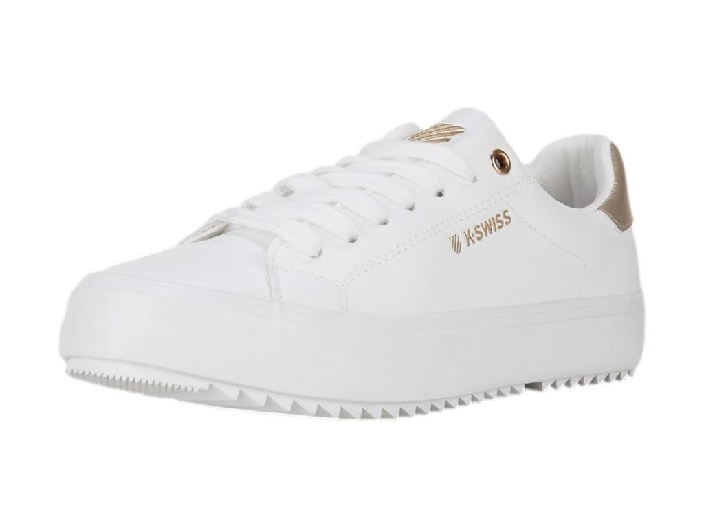 Tenis K SWISS Ariana Blanco con Dorado para Mujer