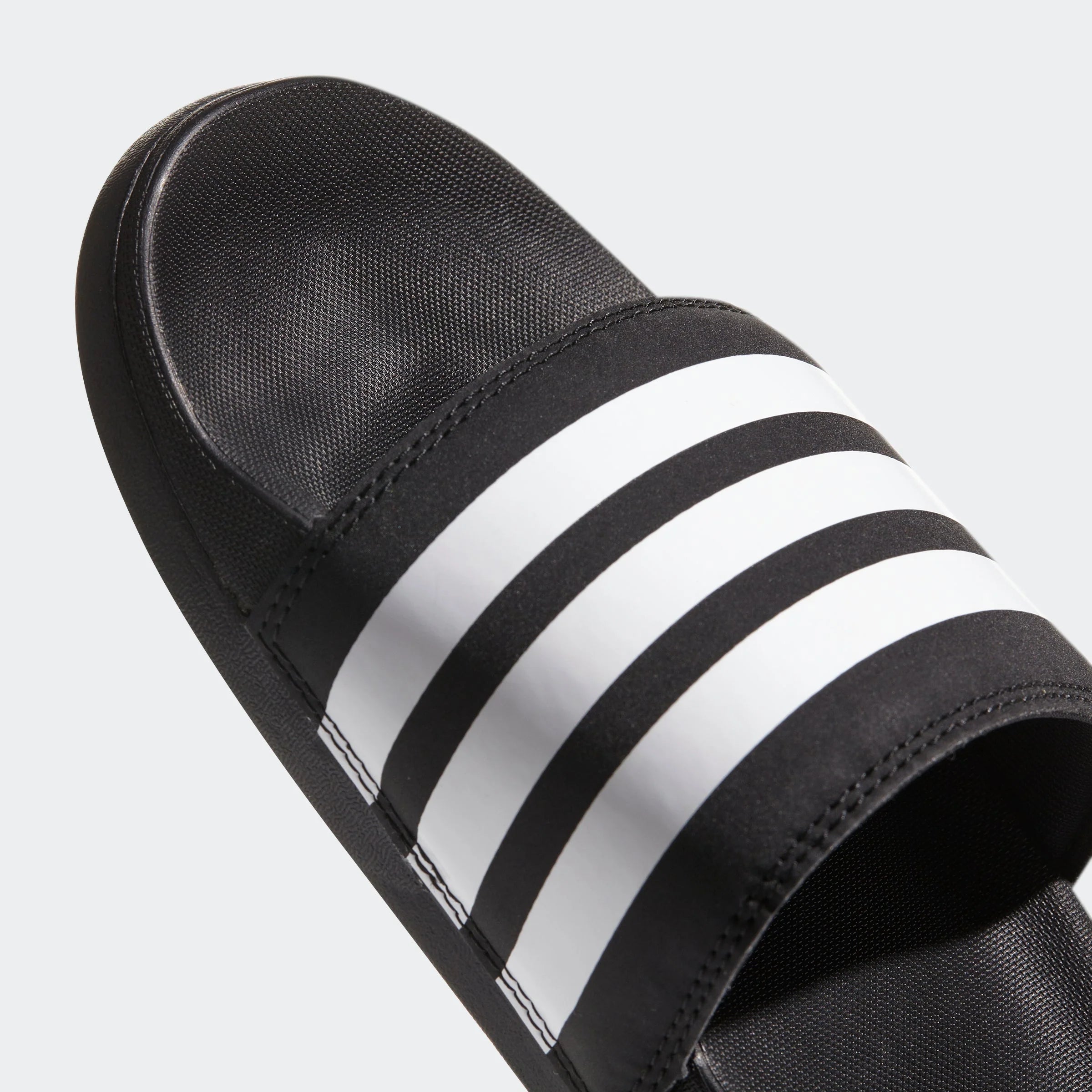 adidas Womens Adilette Comfort Slides Black White