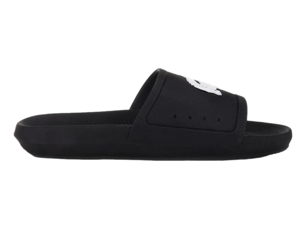 Sandalias Lacoste Croco Slide Negro para Mujer