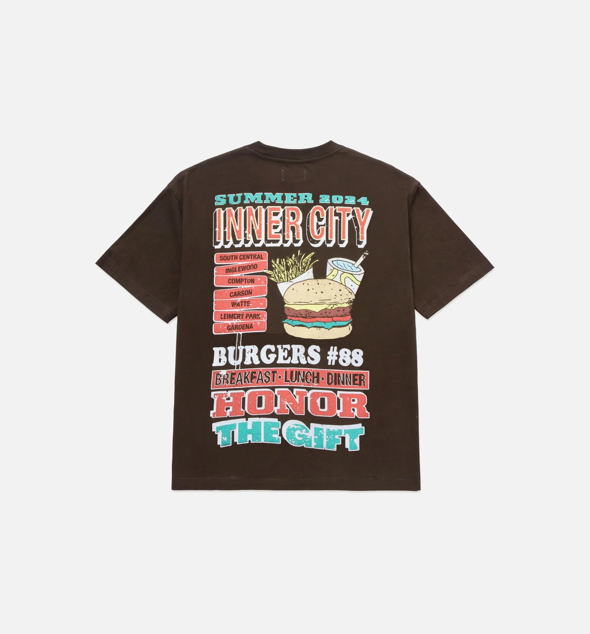 Burgers Mens Short Sleeve Shirt Brown