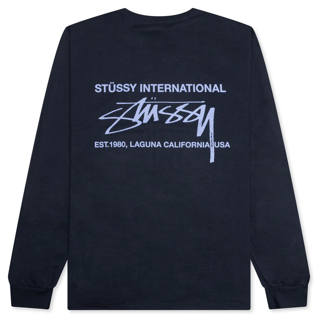 Smooth Int L S Tee Navy