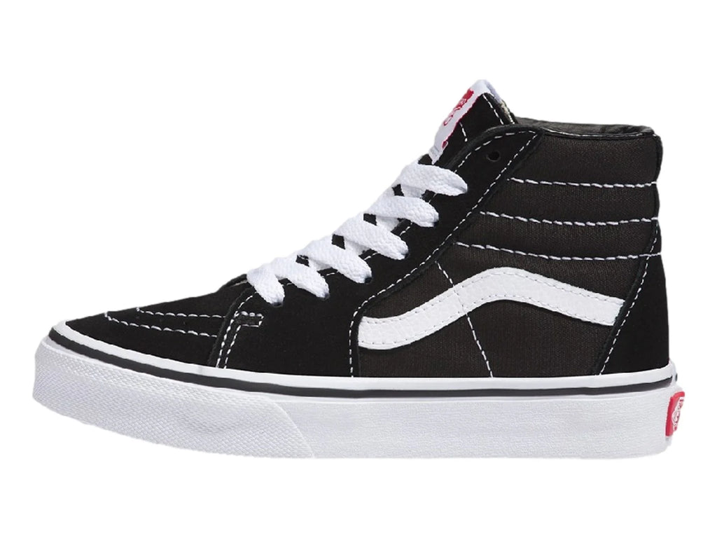 Tenis Vans Sk8 Hi Negro con Blanco para Niño