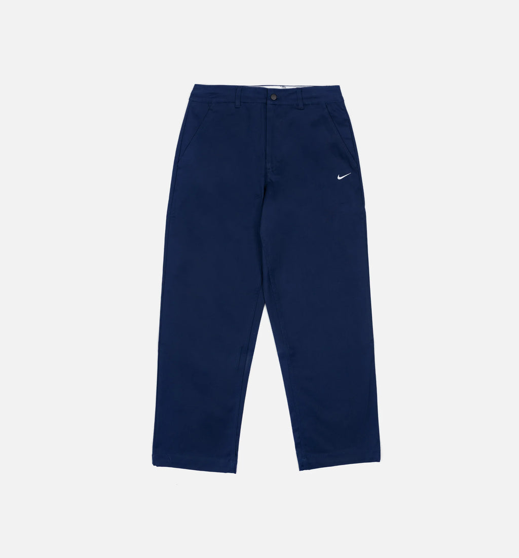Unlined Cotton Chino Mens Pants Blue