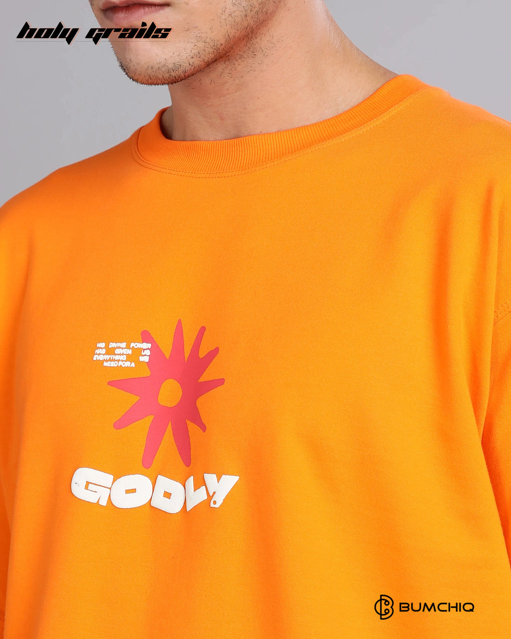 Gods Got This Orange Oversize Tee HG x Bumchiq