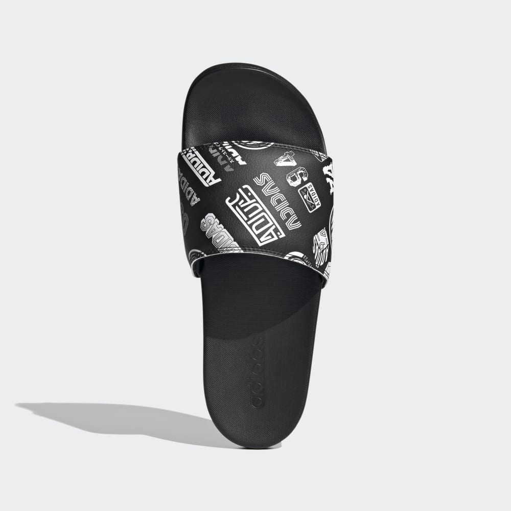 adidas Adilette Comfort Core Black White