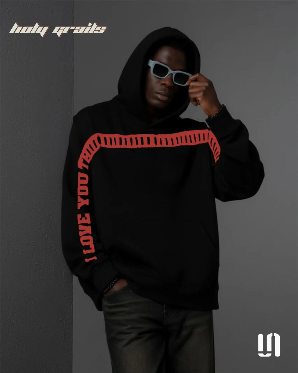 I Love You Thiiiiiis Much Black Hoodie HG x Sullitt