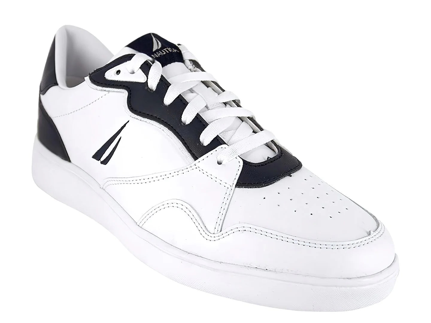 Tenis Nautica Fulton Blanco y Marino para Hombre