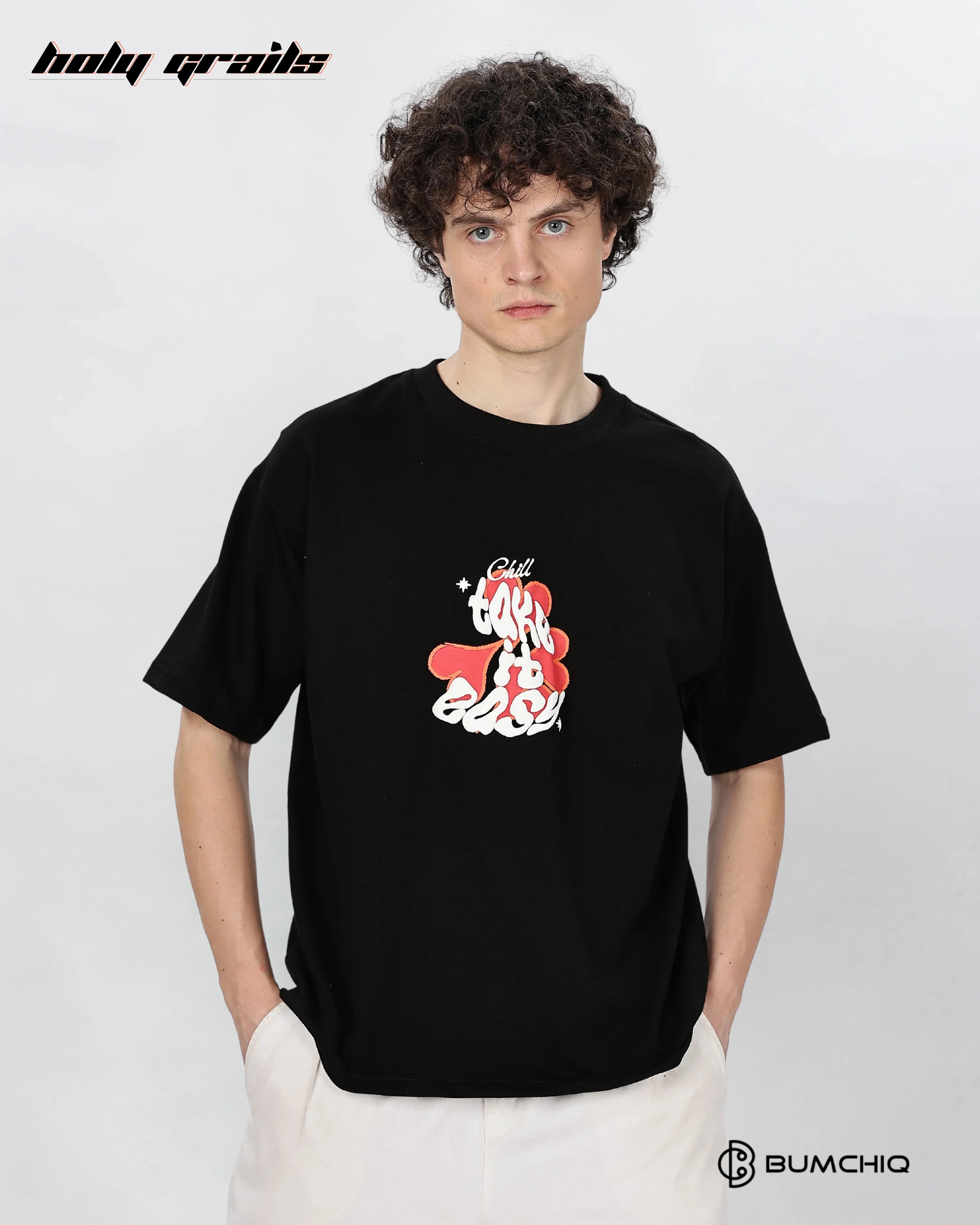 What If Black Oversize Tee HG x Bumchiq