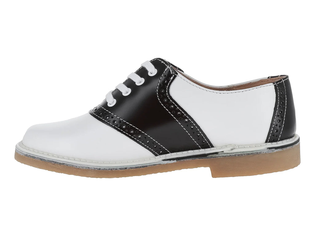 Zapatos Escolares Elefante Blanco y Café para Niña