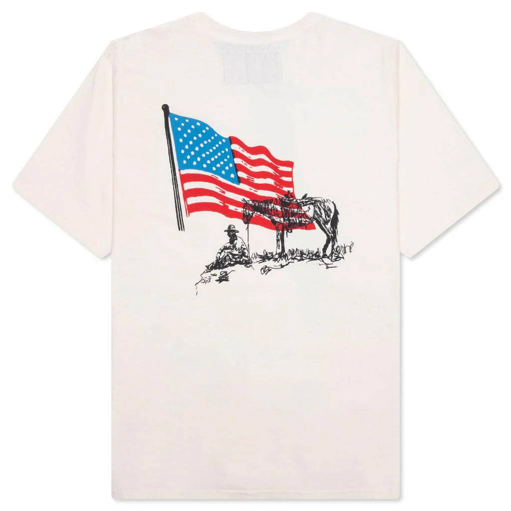 American Flag Cowboy Tee Bone