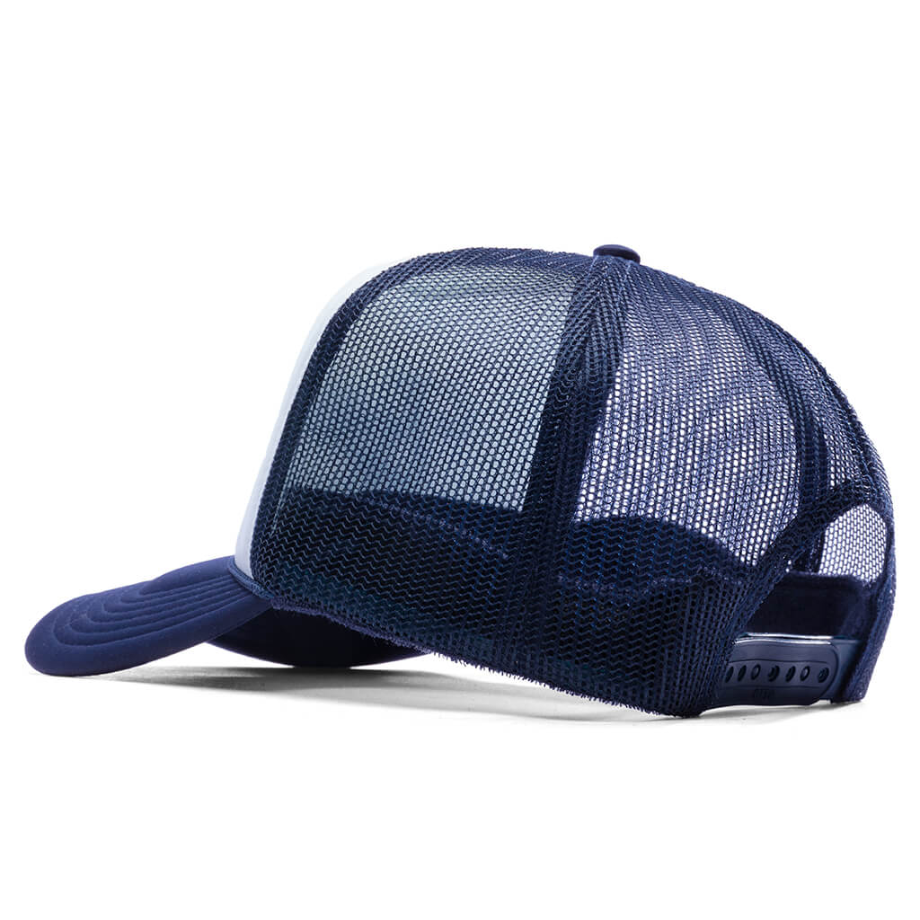Frew Trucker Hat Navy White