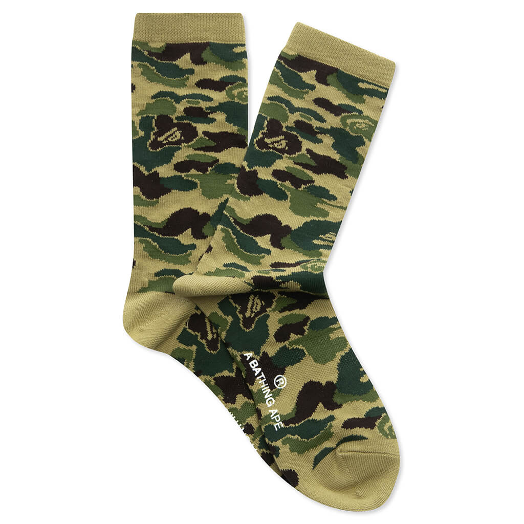 ABC Camo Jacquard Socks Green