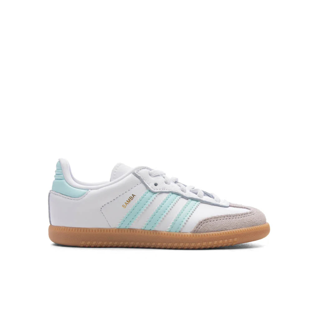 Toddlers Samba OG Cloud White Semi Flash Aqua Gum