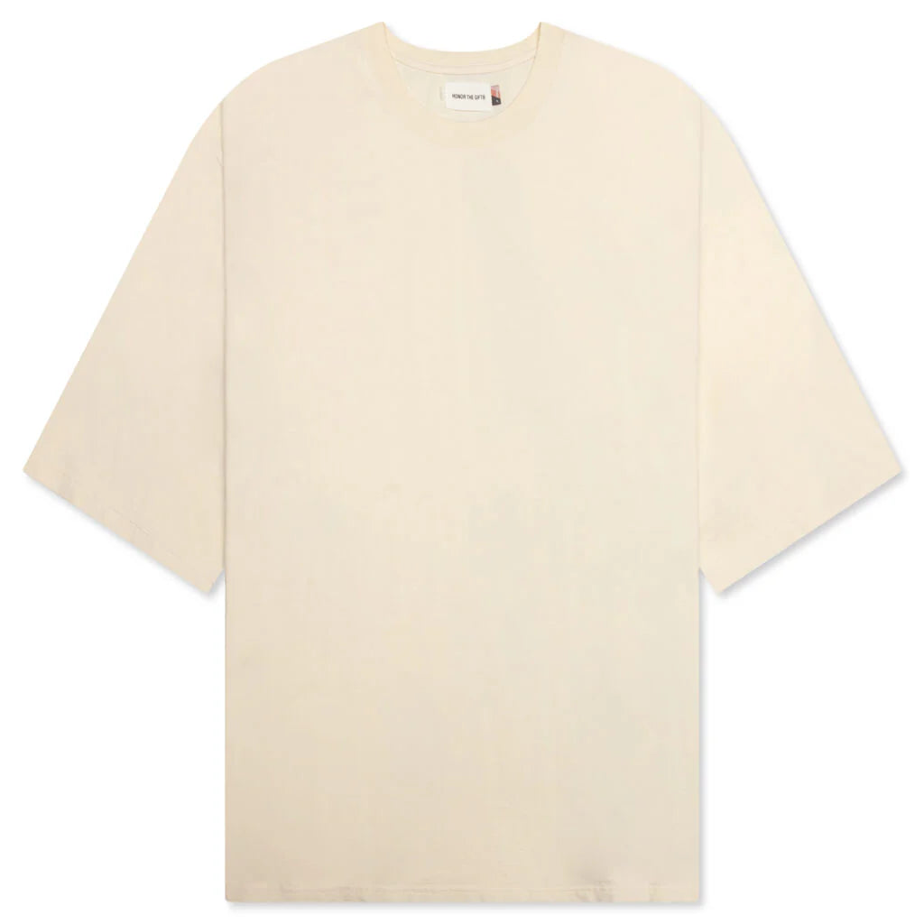 Crest Logo Box Tee Cream