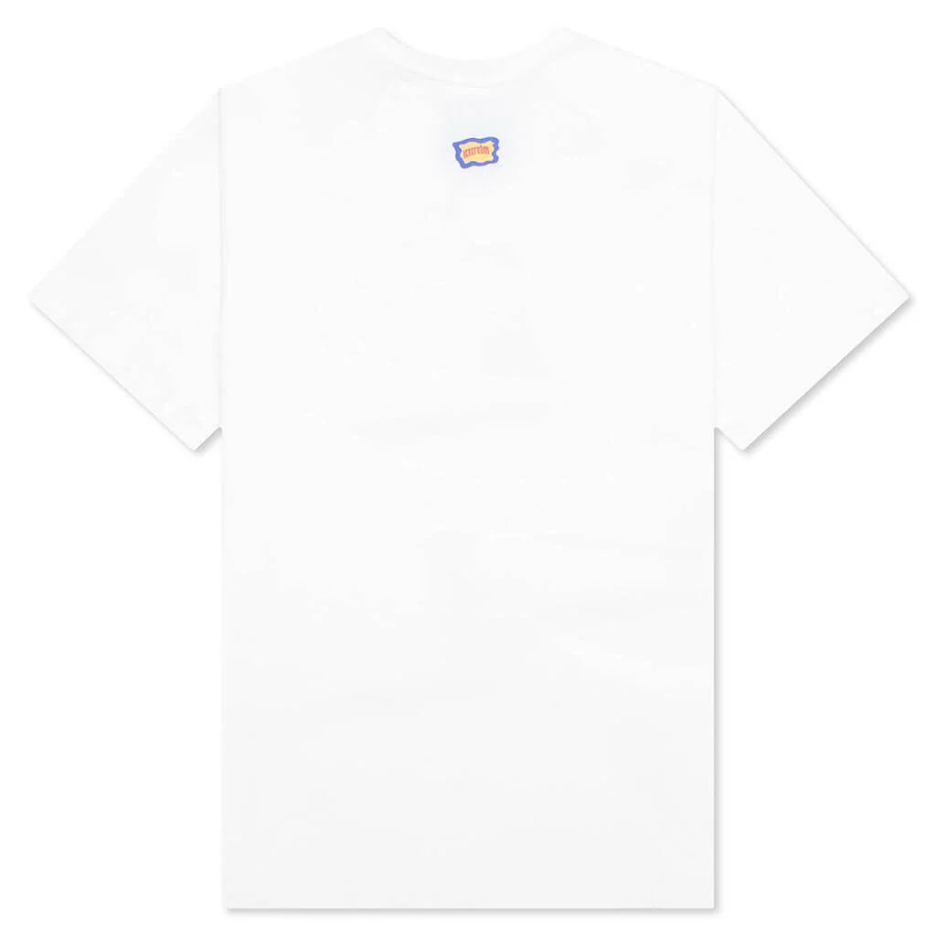 Flame On S S Tee White