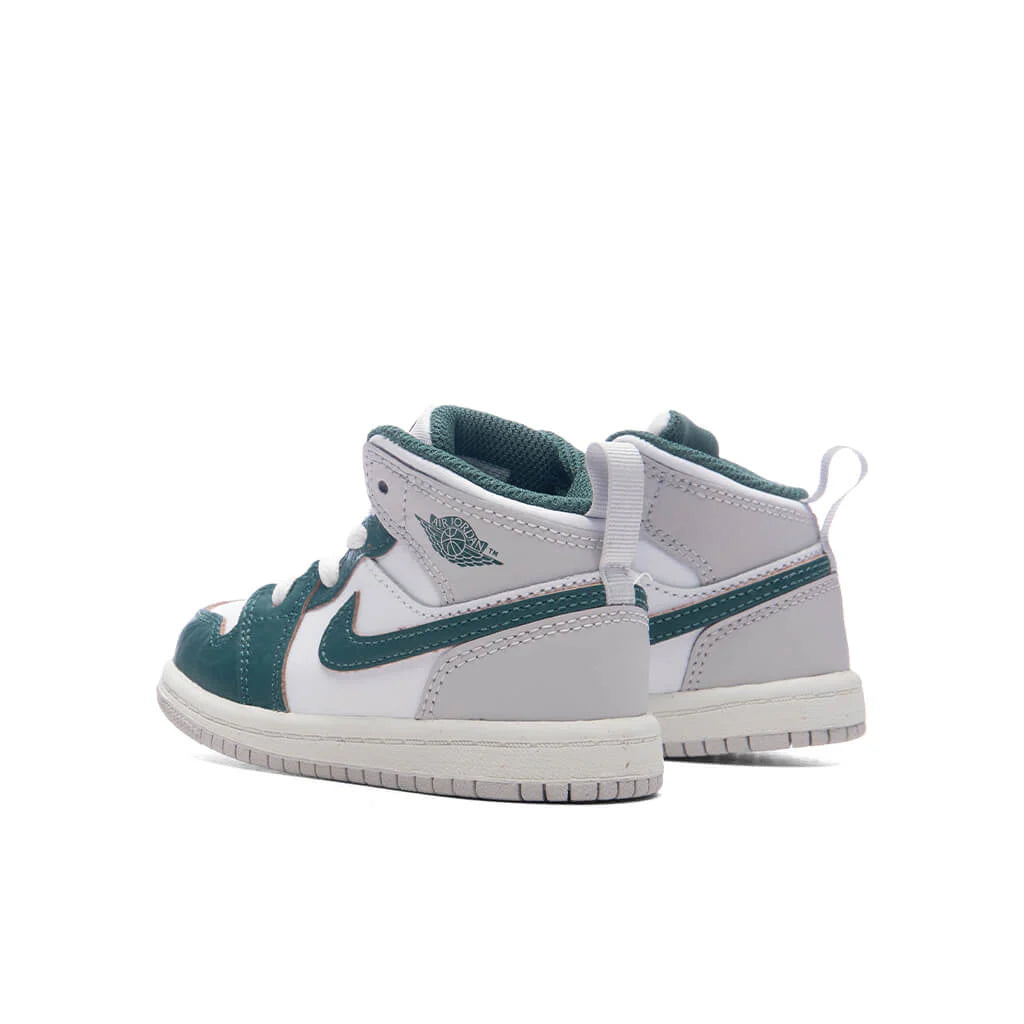 Jordan 1 Mid SE TD White Oxidized Green Sail Neutral Grey