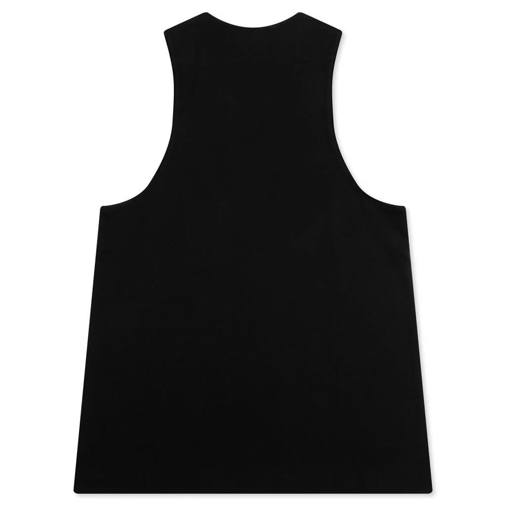 Essentials Ribbed Tank Top Black