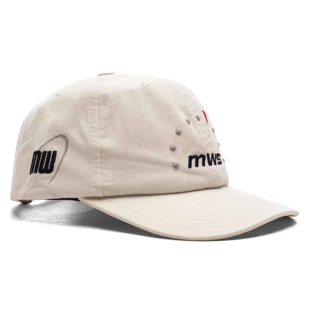 Tour Sponsor 6 Panel Strapback Hat Bone