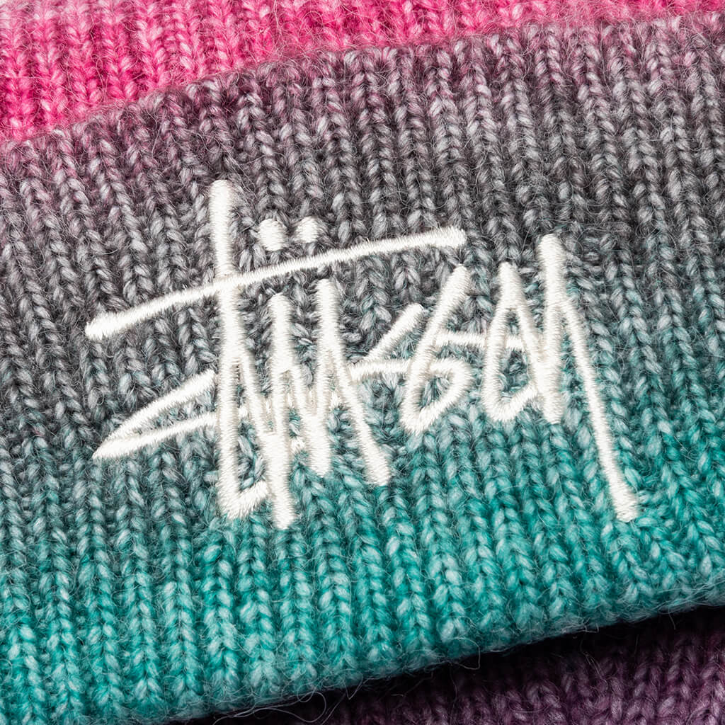 Spray Stripe Cuff Beanie Teal Multi