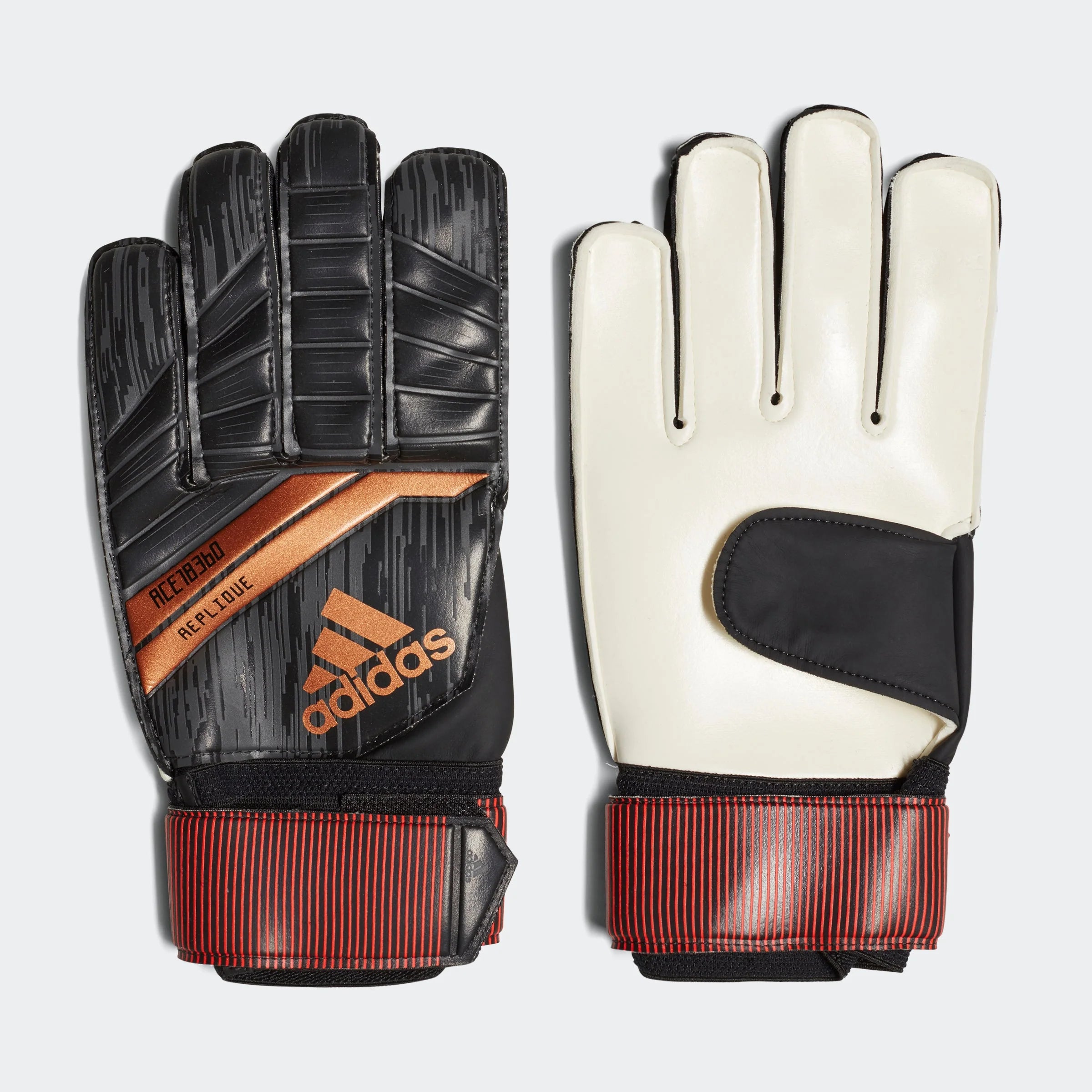 adidas Predator Replique Goalkeeper Gloves Black Solar Red Copper Gold