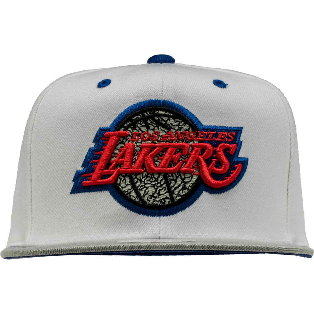 Los Angeles Lakers NBA 88 Snapback Mens Hat White Red