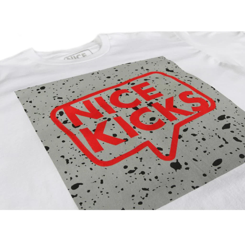 Nice Kicks Cement Tee White Red