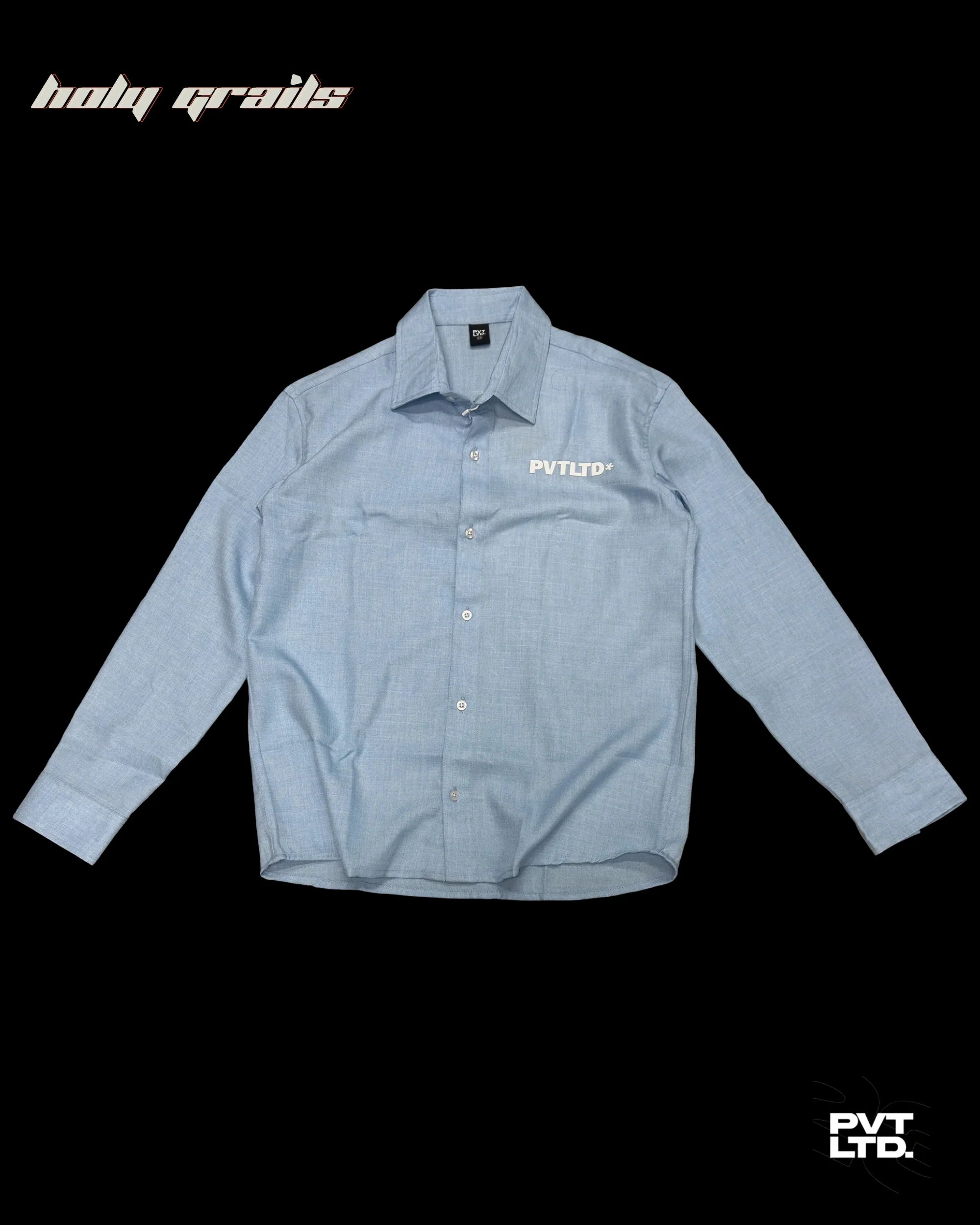 Sky Blue Linen Shirt HG x Pvt Ltd