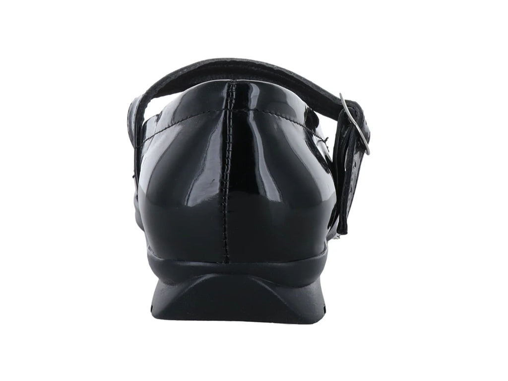 Zapatos Planos de Charol Negro Mauri Valero para Mujer