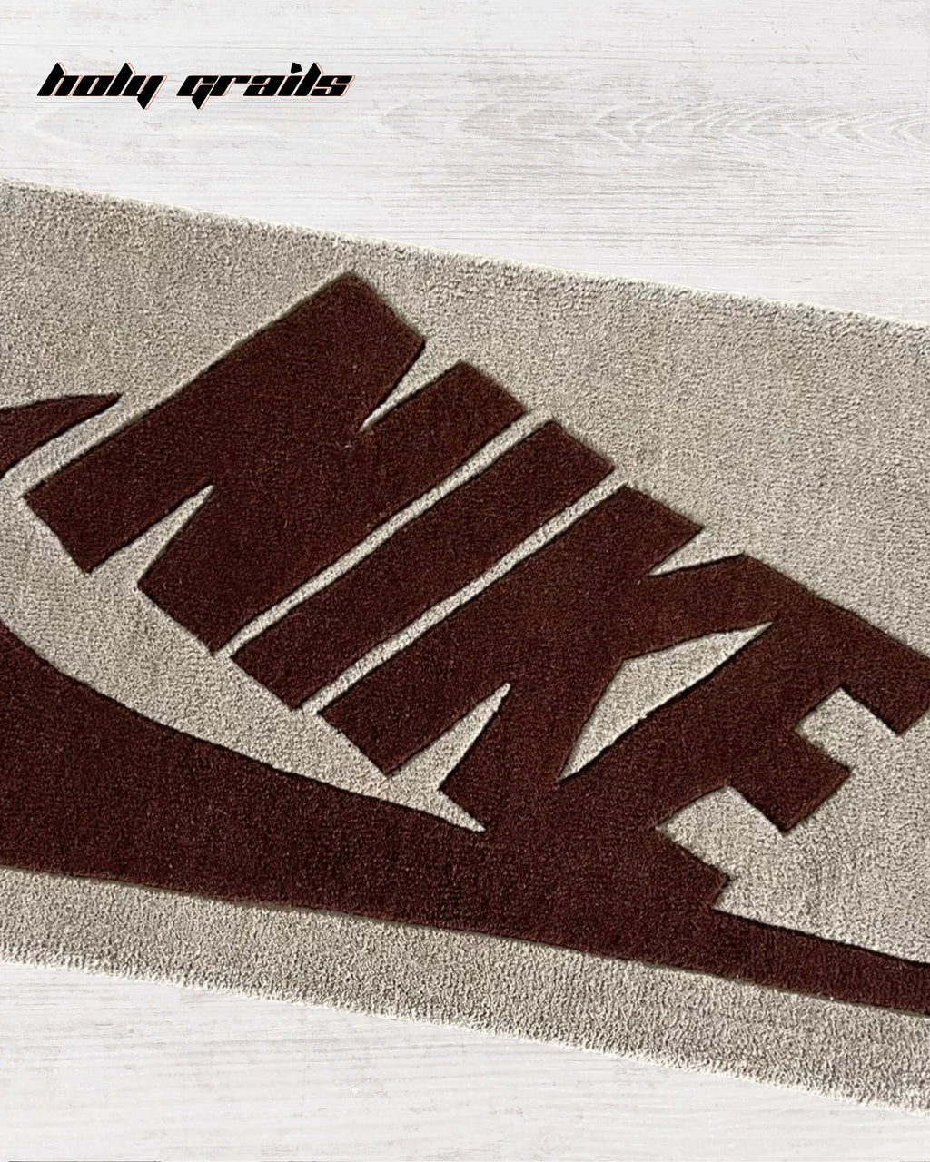 Neutral Swoosh Handtufted Rug
