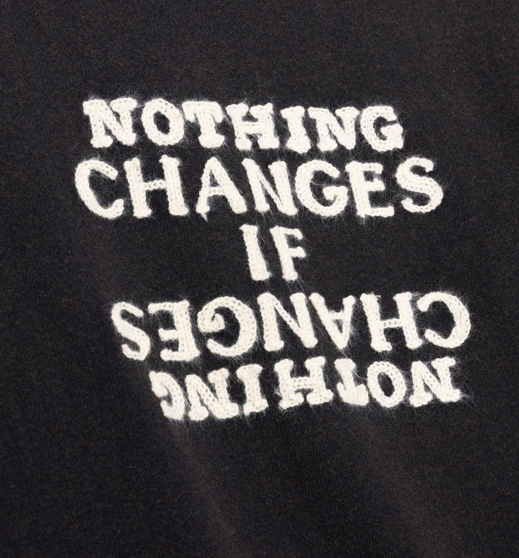Nothing Changes Mens Short Sleeve Shirt Black
