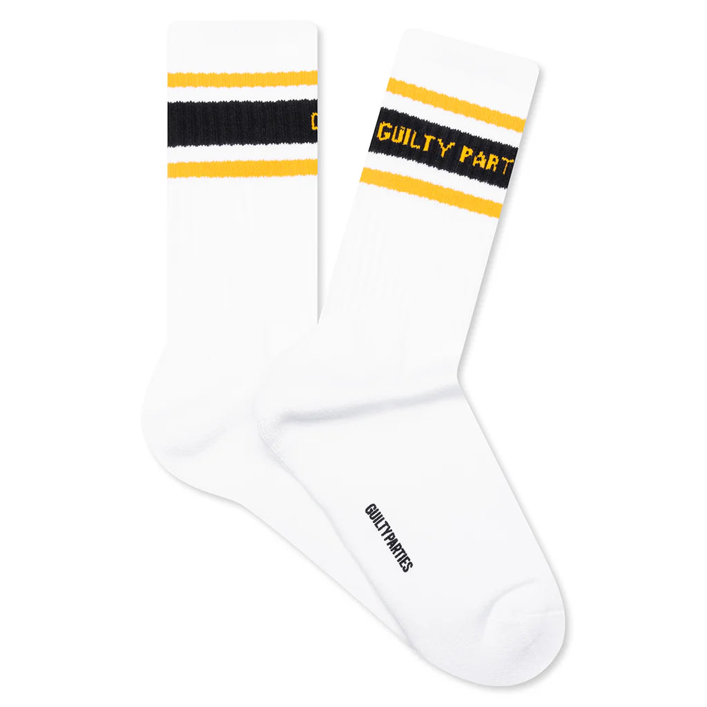 Skater Socks Type 2 White Yellow