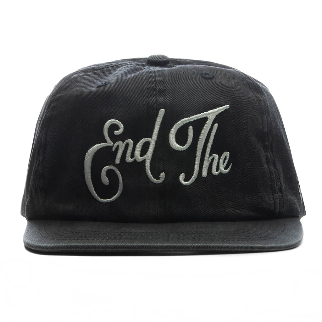 End The 6 Panel Hat Black