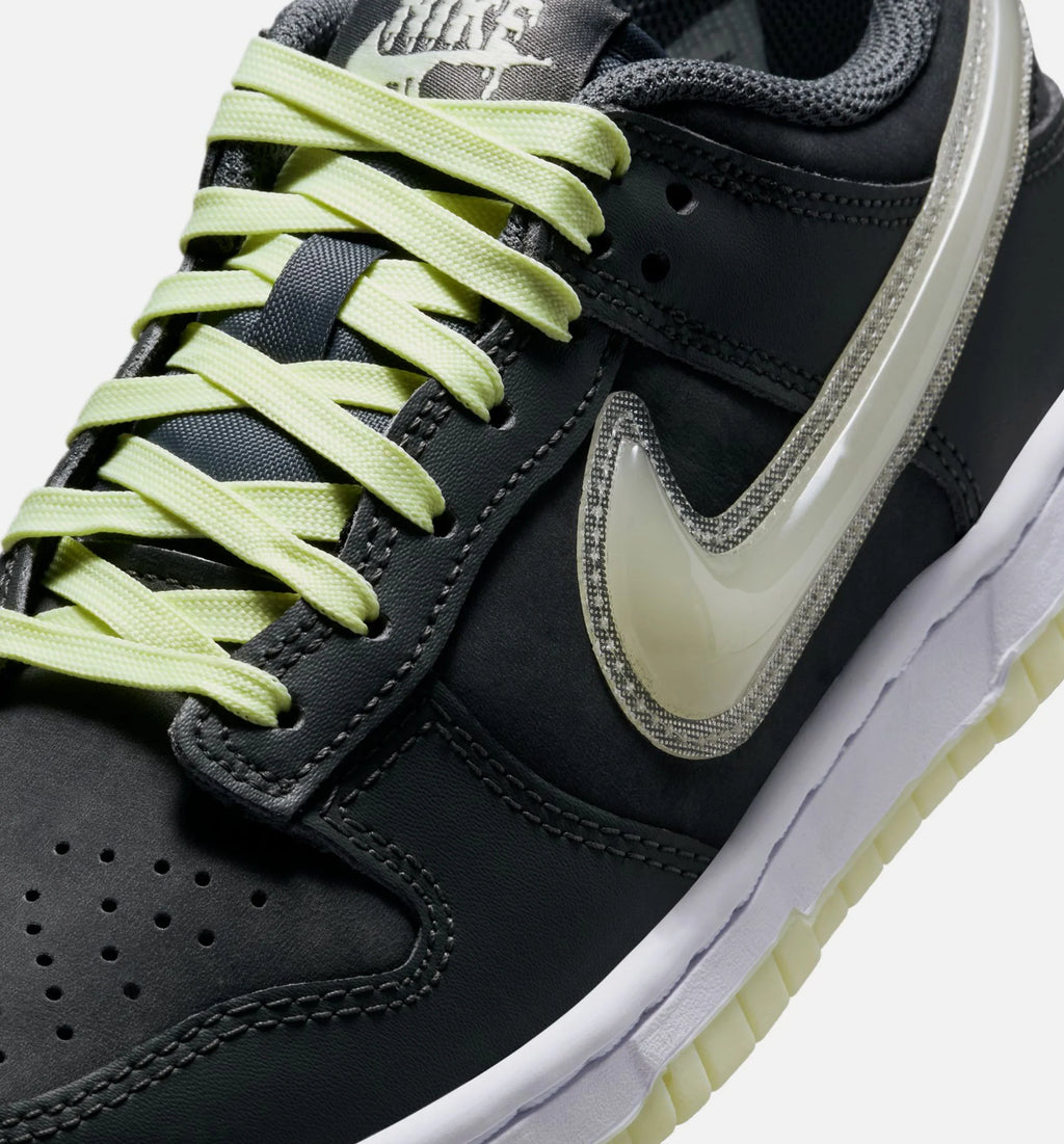 Dunk Low Glow In The Dark Grade School Lifestyle Shoe Iron Grey Lime Ice White Cool Grey