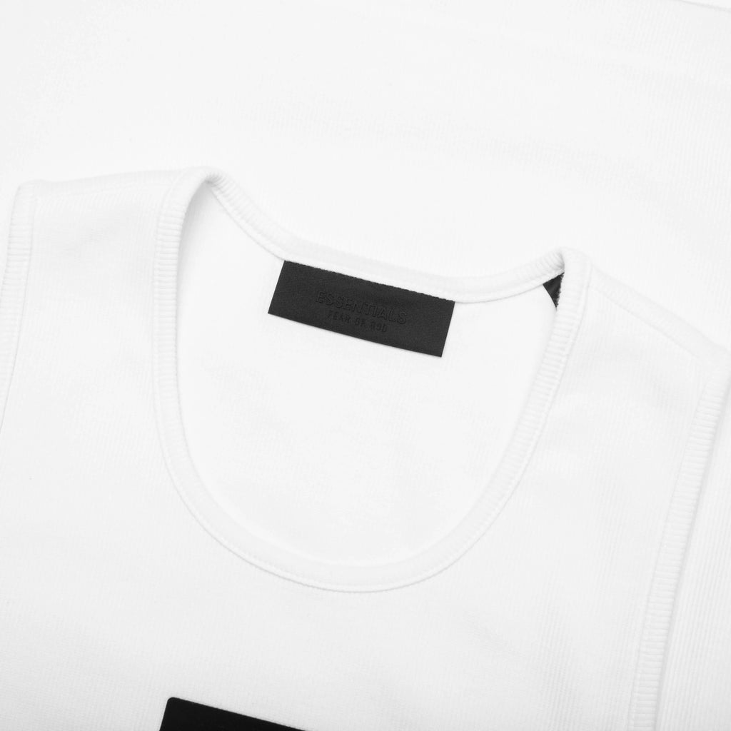 Essentials Ribbed Tank Top White