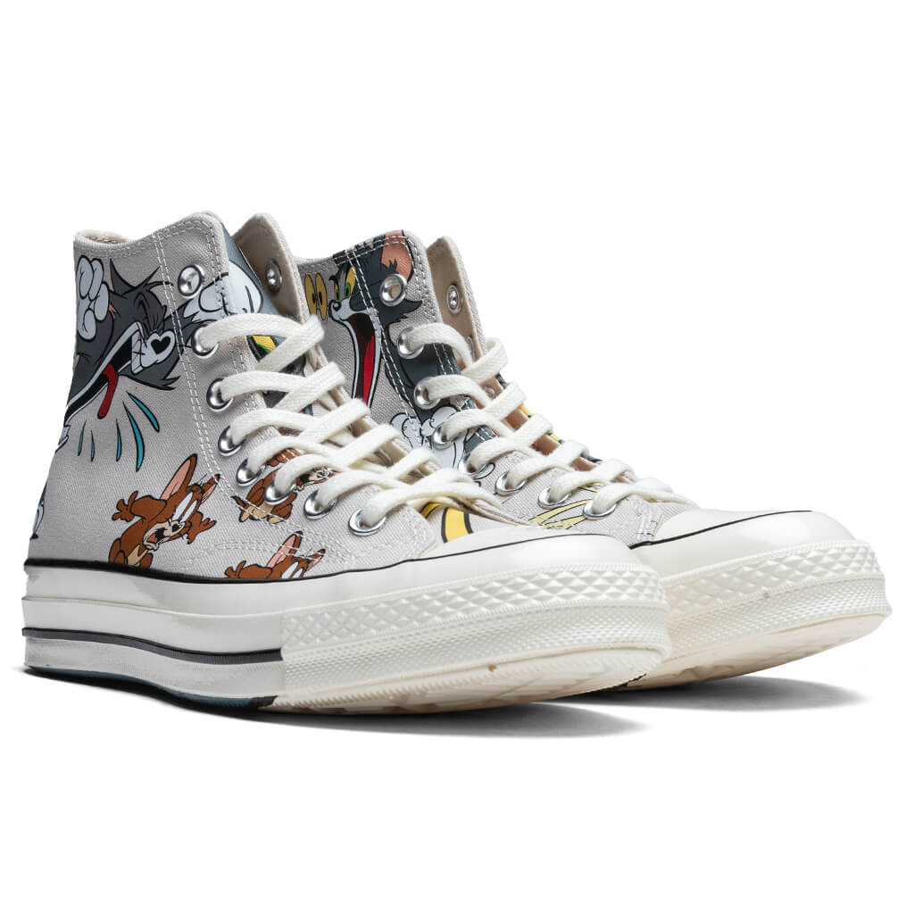 Converse x Tom and Jerry Chuck 70 Hi Grey Egret